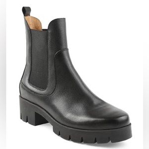 NEW $200 Andre Assous 6 Leather Chelsea boots 36 5 Booties Ankle Boho Vtg Macey